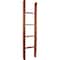 Ekena Millwork 15"W x 60"H x 3 1/2"D Vintage Farmhouse 4 Rung Ladder, Barnwood Decor Collection, Salvage Red DECR015X060X04LDRRD - alternate 1